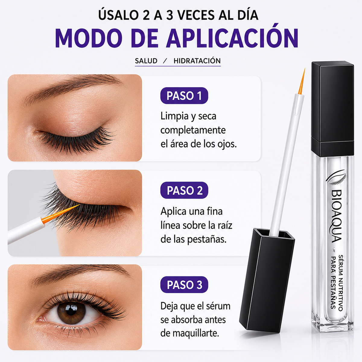 Serum de Pestañas ®  - BioAqua 💧